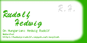rudolf hedwig business card